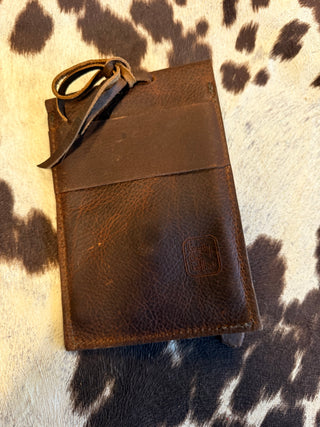 Back cinch saddle cell phone holder