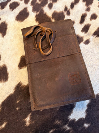 Back cinch saddle cell phone holder