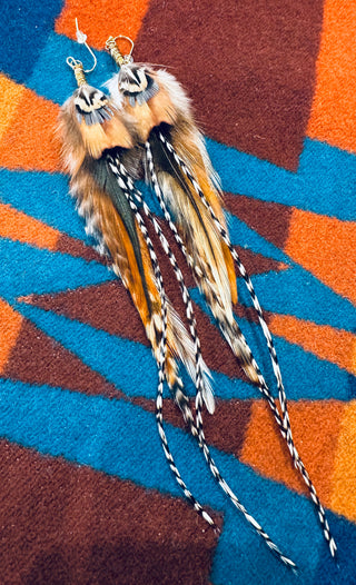 Feather earrings