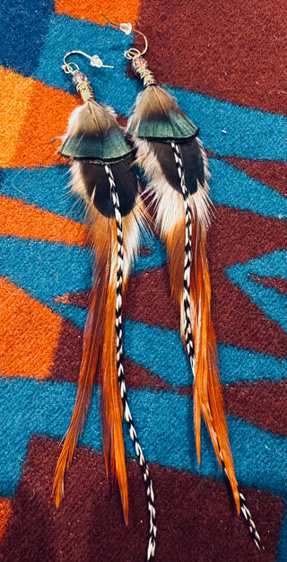 Feather earrings