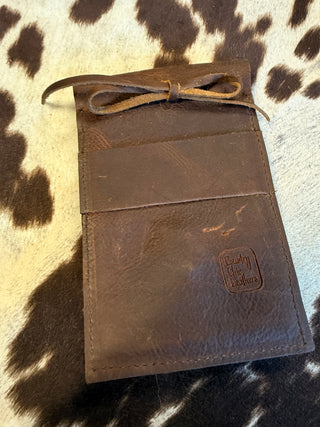 Back cinch saddle cell phone holder