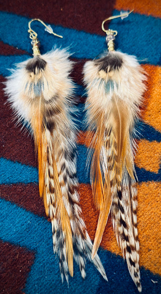 Feather earrings