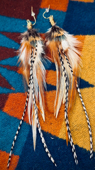 Feather earrings