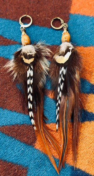 Feather earrings