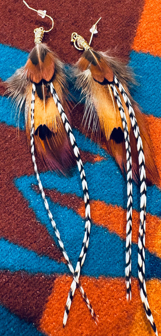 Feather earrings