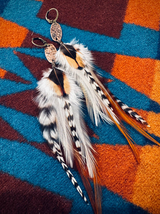 Feather earrings