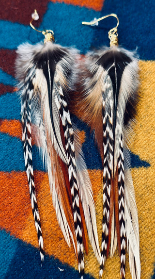 Feather earrings