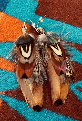 Feather earrings