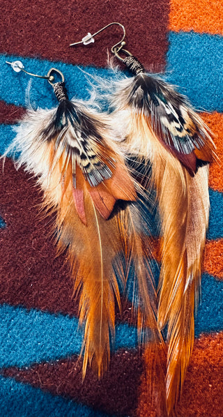 Feather earrings