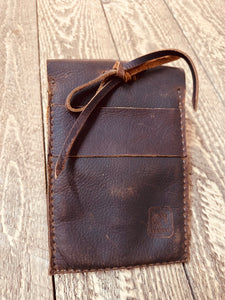 Back cinch saddle cell phone holder