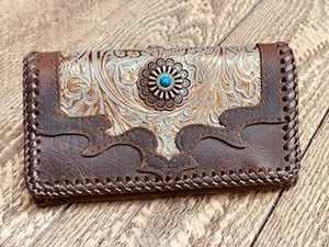 Leather Western Wallet