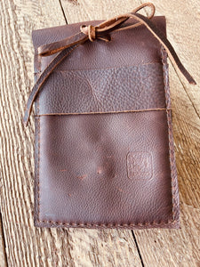 Back cinch saddle cell phone holder